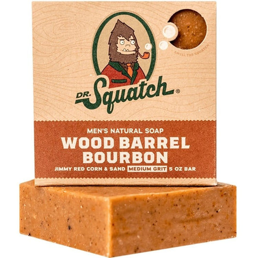Dr. Squatch Wood Barrel Bourbon Bar Soap